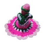 Generic Laddu Gopal Tharad Dress Size: 0 To 6 (Pink-Green) - Image 3