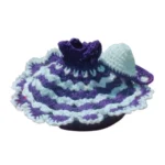 Generic Laddu Gopal Tharad Dress Size: 0 To 6 (White-Lavender) - Image 2