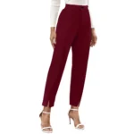 Maroon Pants for Women - Angle 5