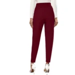Maroon Pants for Women - Angle 2