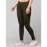 Women's Olive Tights - Angle 2