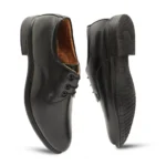 Generic Men's Casual Faux Leather Solid Lace-Up Formal Shoes (Black) - Image 2