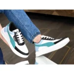 Generic Men's Casual Synthetic Solid Lace-Up Shoes (Blue) - Image 5