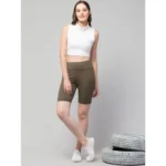 Women's Olive Shorts - Angle 3