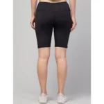 Women's High-Rise Black Shorts - Angle 6