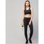 Women's Black Ankle Tights - Angle 3