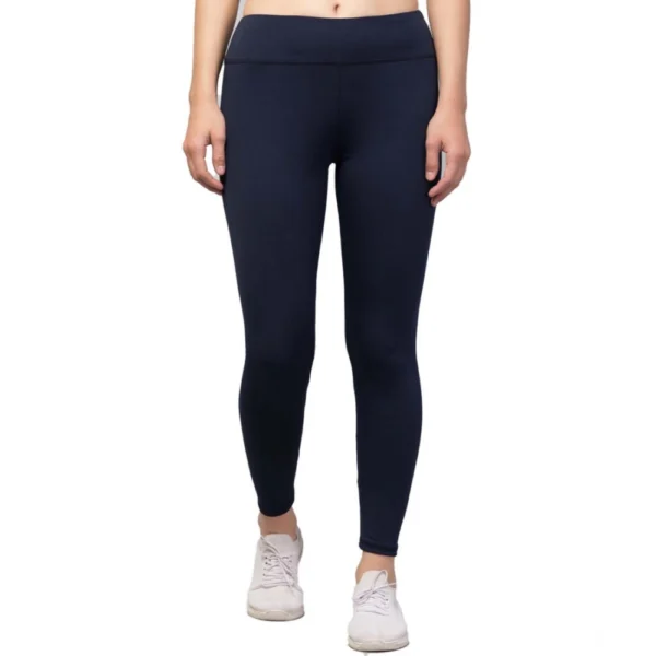 Model wearing NariHaat Navy High-Rise Tights