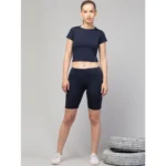 Women's Navy Shorts - Angle 2