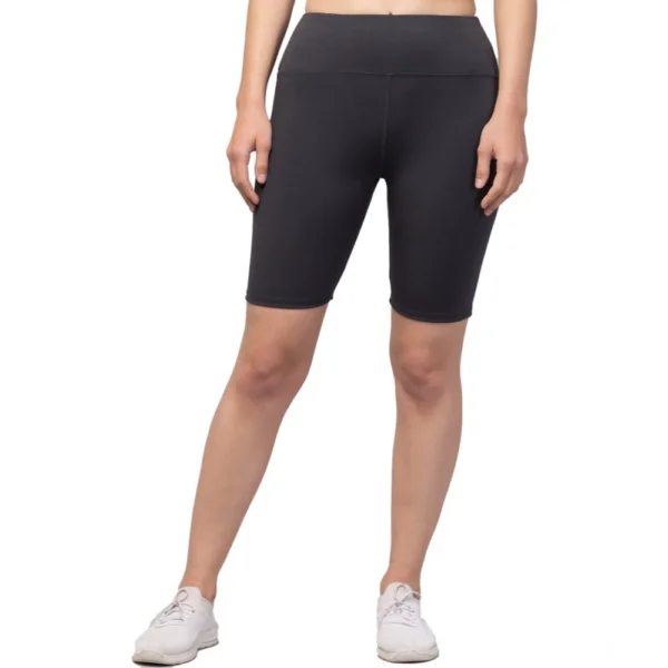 NariHaat Women's Grey High-Rise Shorts