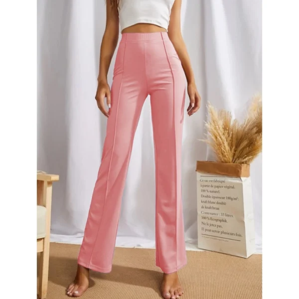 Model wearing NariHaat Peach Regular Fit Trousers