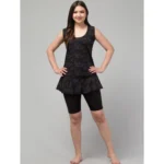 Model wearing NariHaat Black Printed Swimsuit