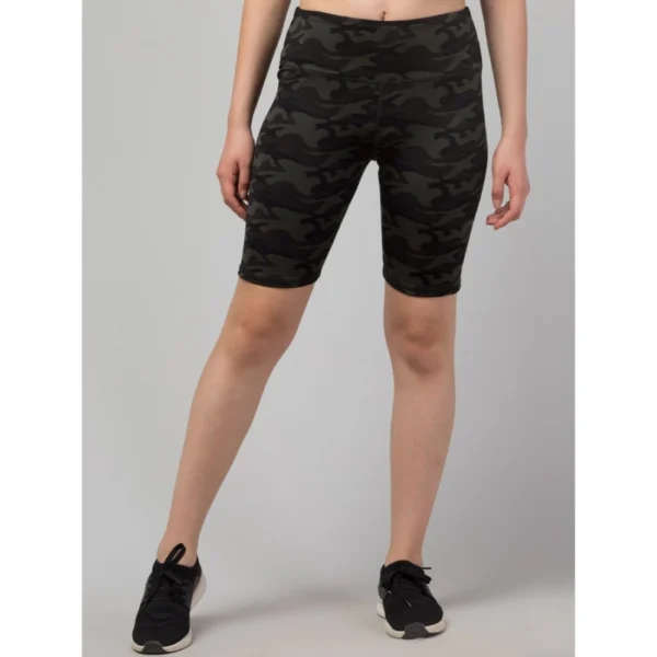 Model wearing NariHaat Black Printed Shorts