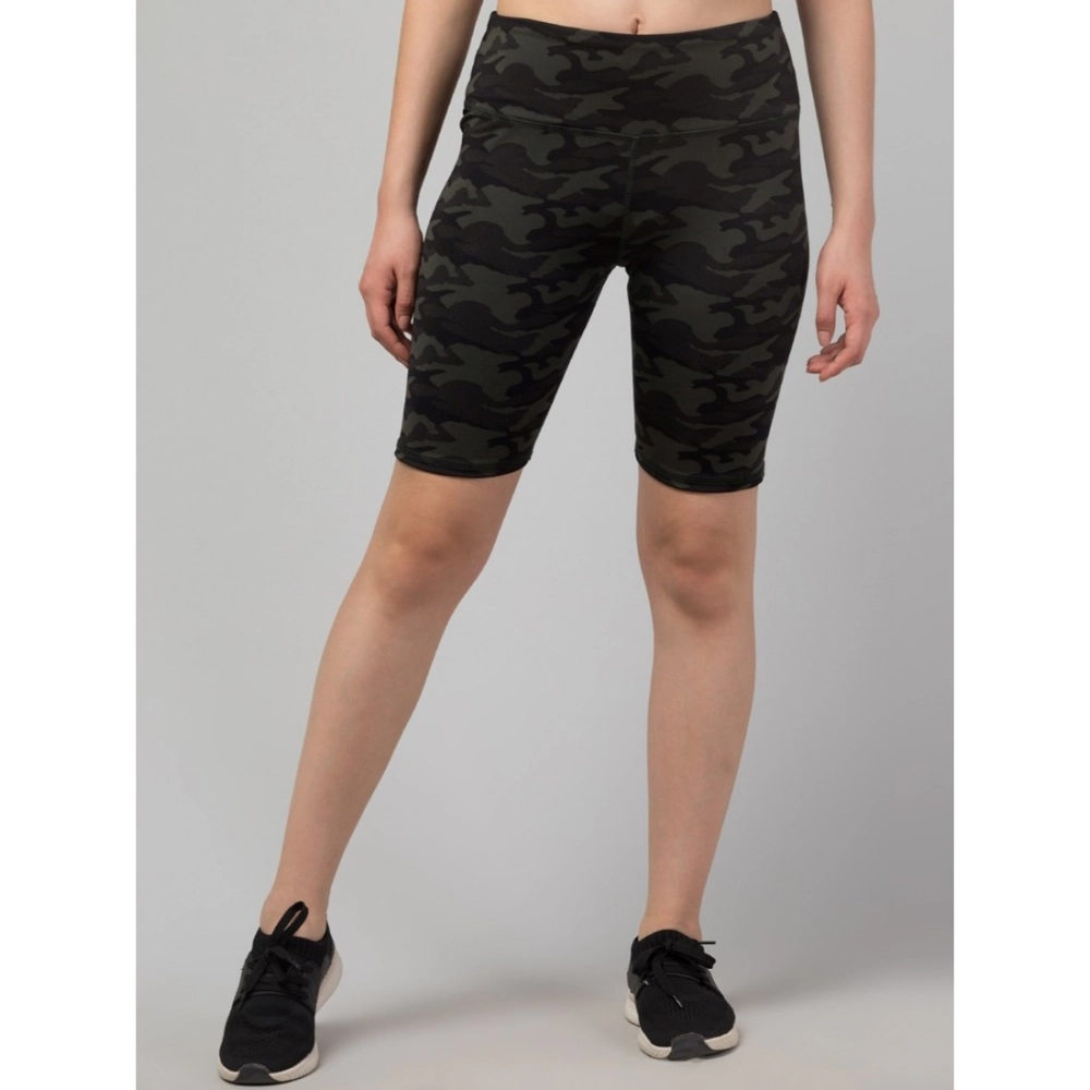 Model wearing NariHaat Black Printed Shorts