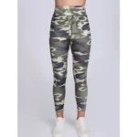 Women's Grey Printed Tights - Angle 3