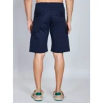 Generic Men's Casual Cotton Solid Knee Length Cargo Shorts (Navy) - Image 3