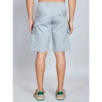 Generic Men's Casual Cotton Solid Knee Length Cargo Shorts (Grey) - Image 3