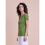 Women's Olive T-Shirt - Angle 5