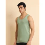 Generic Men's Casual Cotton Solid Round Neck Sleeveless Vest (Newsage) - Image 5