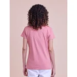 Generic Women's Casual Cotton Printed Half Sleeve Round Neck T-Shirt (Pink) - Image 3