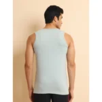 Generic Men's Casual Cotton Solid Round Neck Sleeveless Vest (Grey) - Image 3