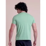Generic Men's Casual Cotton Printed Half Sleeve Round Neck T-Shirt (Pista) - Image 3