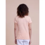 Generic Women's Casual Cotton Printed Half Sleeve Round Neck T-Shirt (Peach) - Image 3