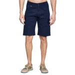 Generic Men's Casual Cotton Solid Knee Length Cargo Shorts (Navy)