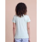 Generic Women's Casual Cotton Printed Half Sleeve Round Neck T-Shirt (Mint) - Image 3