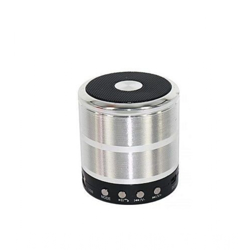 Silver Portable Bluetooth Speaker WS887