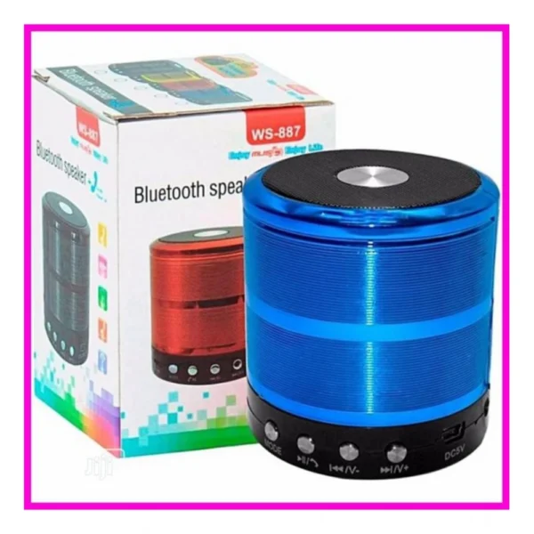 Blue Wireless Bluetooth Speaker WS887