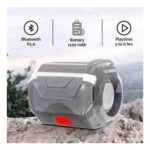 Generic Plastic Rubber Wireless A005 Bluetooth Speaker (Grey) - Image 3