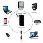 Generic Plastic Rubber Wireless TG111 Bluetooth Speaker (Black) - Image 2