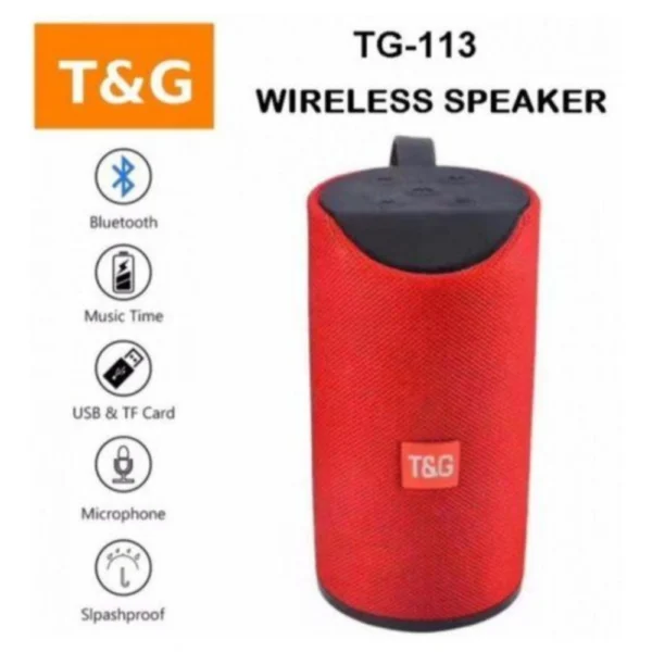 Red TG113 Bluetooth Speaker