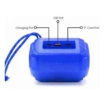 Generic Plastic Rubber Wireless A005 Bluetooth Speaker (Blue) - Image 2