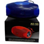 Generic Plastic Rubber Wireless AO105 Bluetooth Speaker (Blue) - Image 3