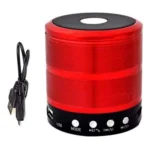 Generic Plastic Rubber Wireless WS887 Bluetooth Speaker (Red) - Image 3