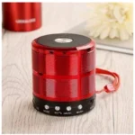 Generic Plastic Rubber Wireless WS887 Bluetooth Speaker (Red) - Image 2