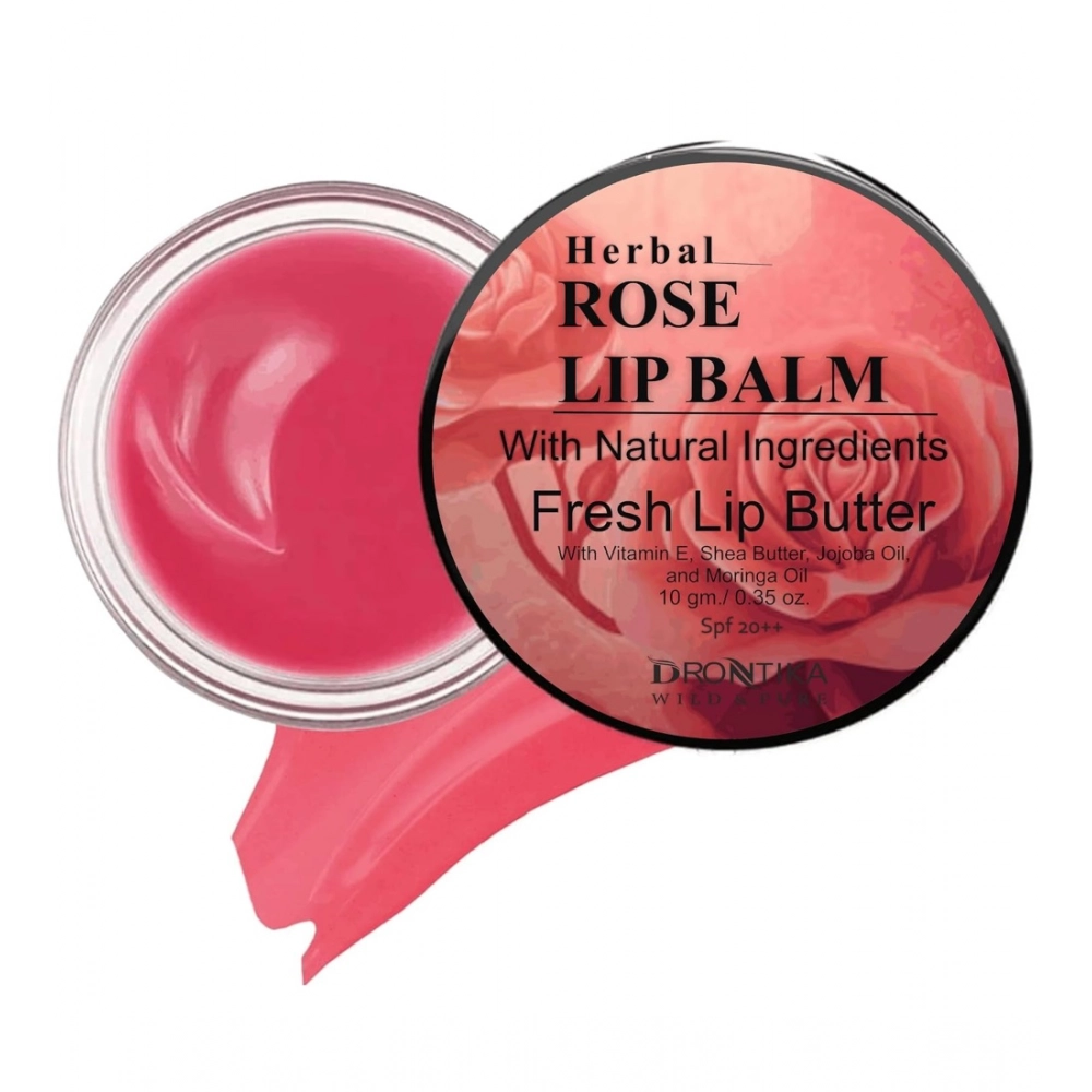 Unisex Herbal Rose Lip Balm
