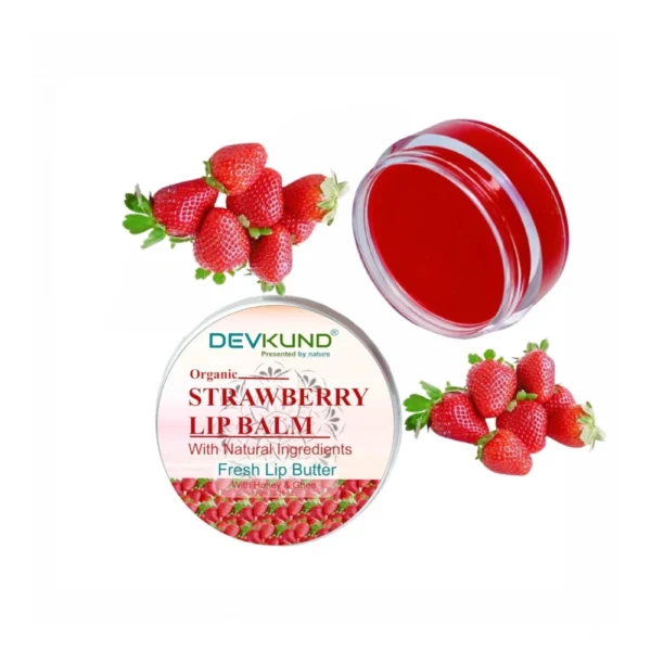 Unisex Herbal Strawberry Lip Balm