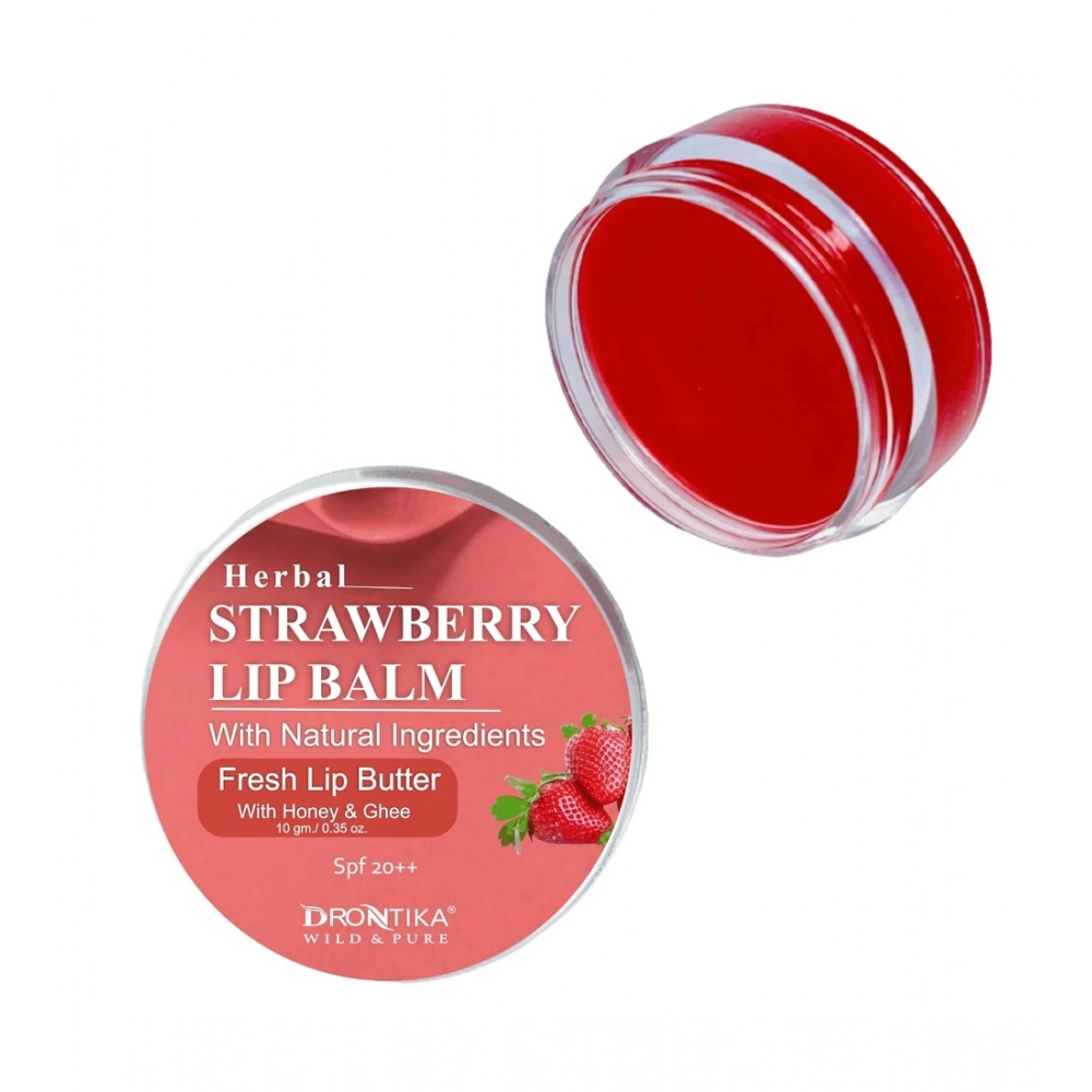 Unisex Herbal Strawberry Lip Balm