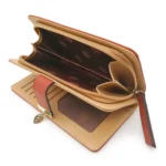 Generic Women's Faux Leather Medium Snap Button Wallet (Brown) - Image 4