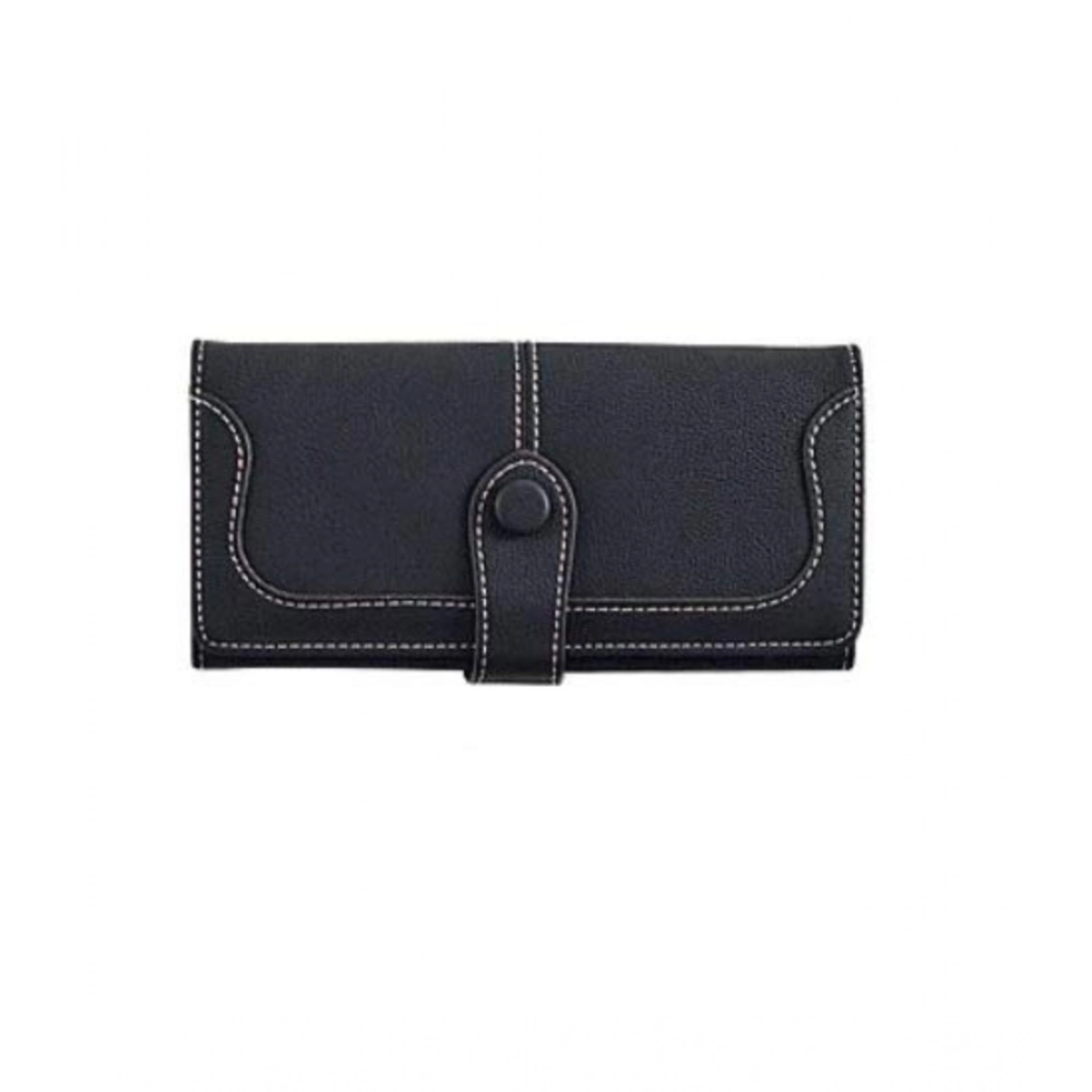 54248700372_fec954a488_o_d-1000x1000-1.webp Generic Women's Faux Leather Medium Snap Button Wallet (Black) - Image 1