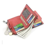 Generic Women's Vegan Leather Small Zipper Wallet (Brown ) - Image 3