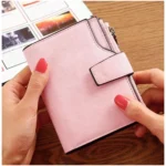 Generic Women's Vegan Leather Small Zipper Wallet (RoseGlod) - Image 4