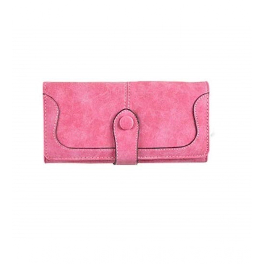 Pink Faux Leather Women's Wallet