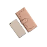 Generic Women's Faux Leather Medium Snap Button Wallet (Khakhi) - Image 2