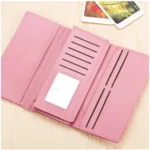 Generic Women's Faux Leather Medium Snap Button Wallet (Purple) - Image 2