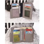 Generic Women's Vegan Leather Small Zipper Wallet (Grey) - Image 4