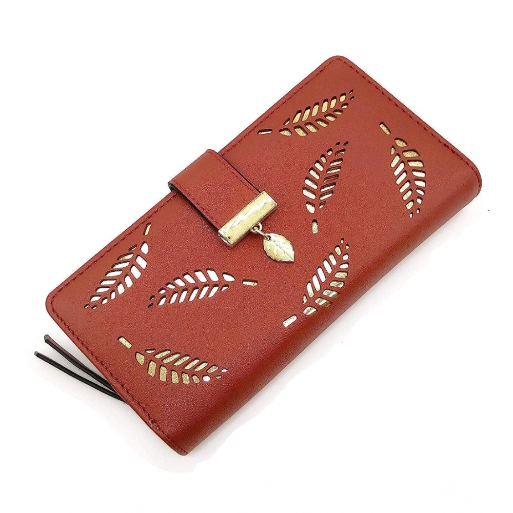 54249853199_a3b7c916ae_o_d-1000x1000-1.webp Generic Women's Faux Leather Medium Snap Button Wallet (Brown) - Image 1