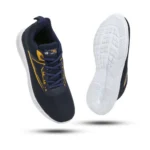 Generic Men's Casual Synthetic Leather Lace-Up Shoes (Blue) - Image 4